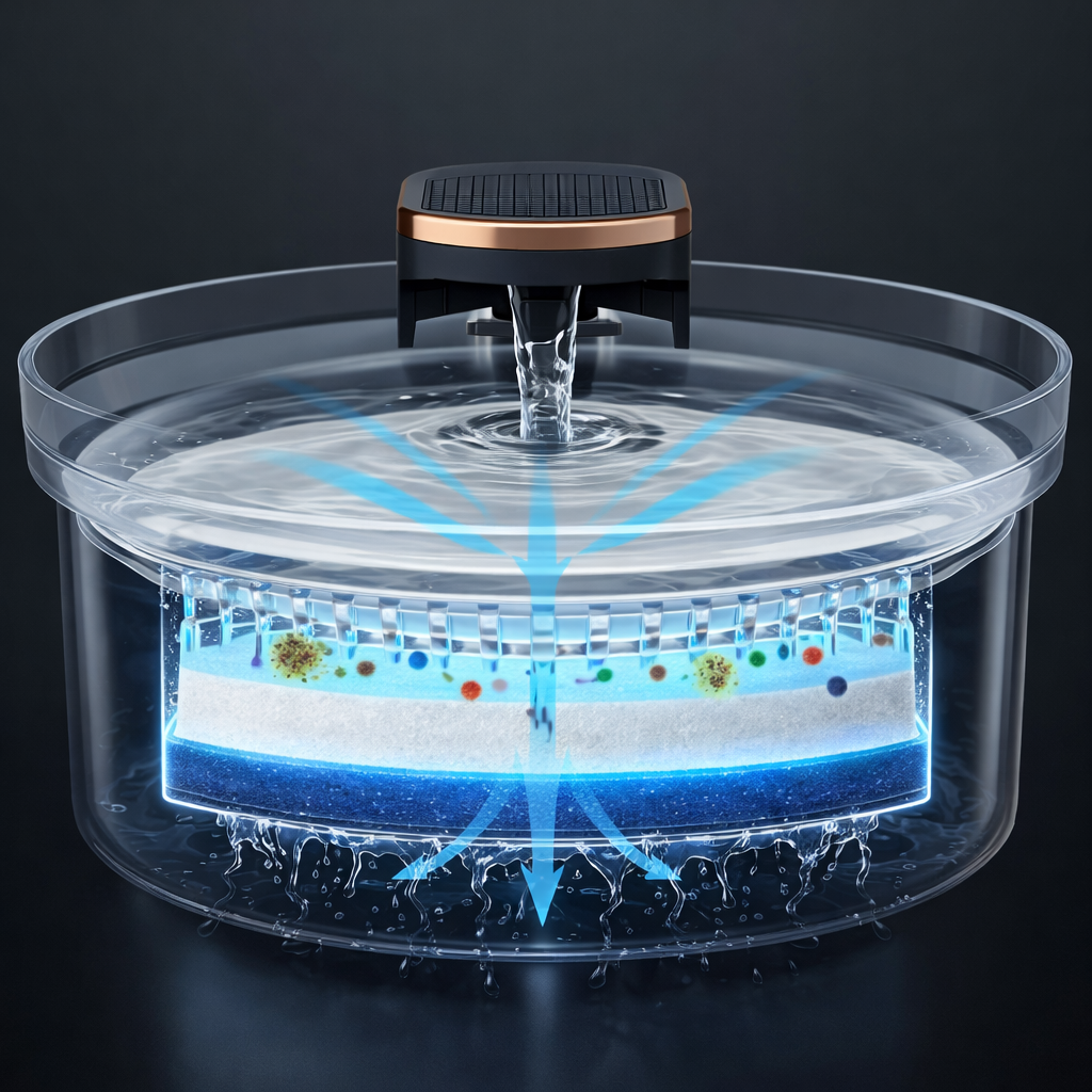 Fontaine à eau pour chat LED | NightFlow™