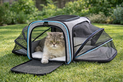 Sac de transport extensible pour chat – imperméable et respirant