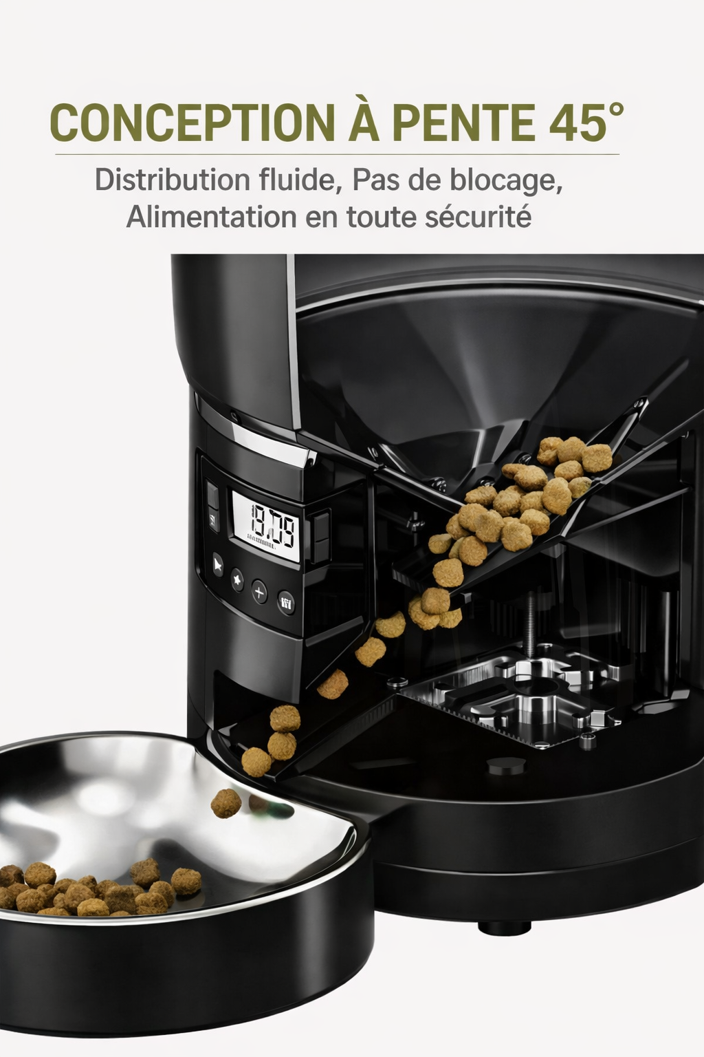 Distributeur de croquettes connecté 4L | Elégance Féline