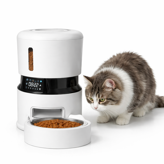 Distributeur automatique de croquettes 4L à écran tactile | Elégance Féline