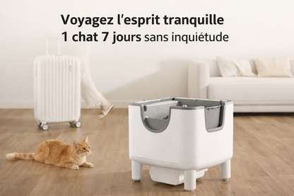 Litière autonettoyante ouverte connecté | Elégance Féline
