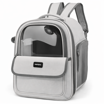 Sac à dos de transport capsule pour chat et chien – respirant et translucide