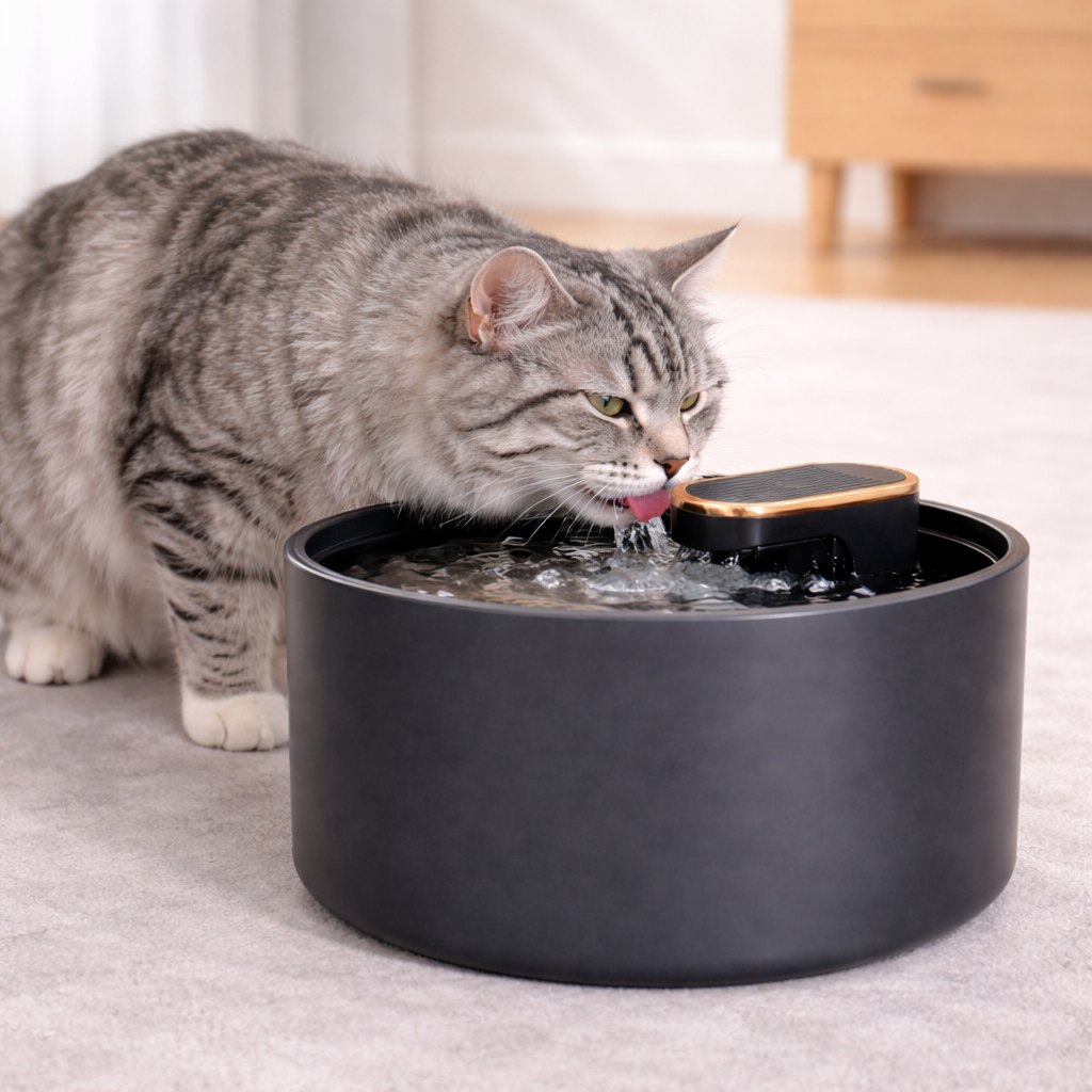 Fontaine à eau pour chat LED | NightFlow™